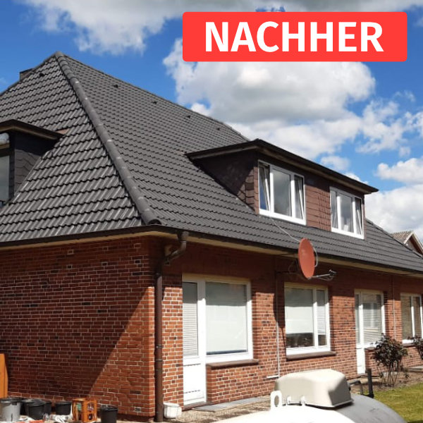 Dach nach der Dachbeschichtung  Bamberg